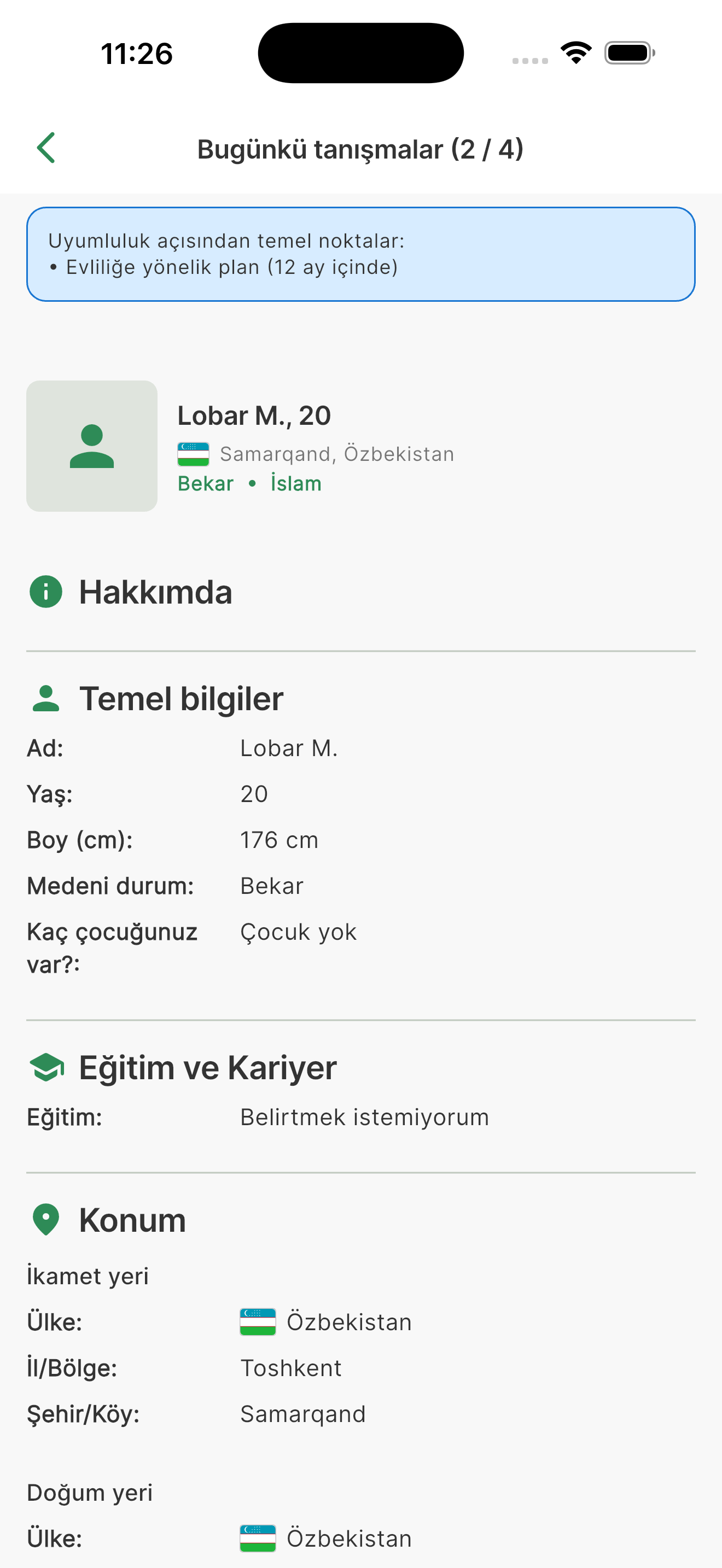 Eksiksiz ve dürüst profiller