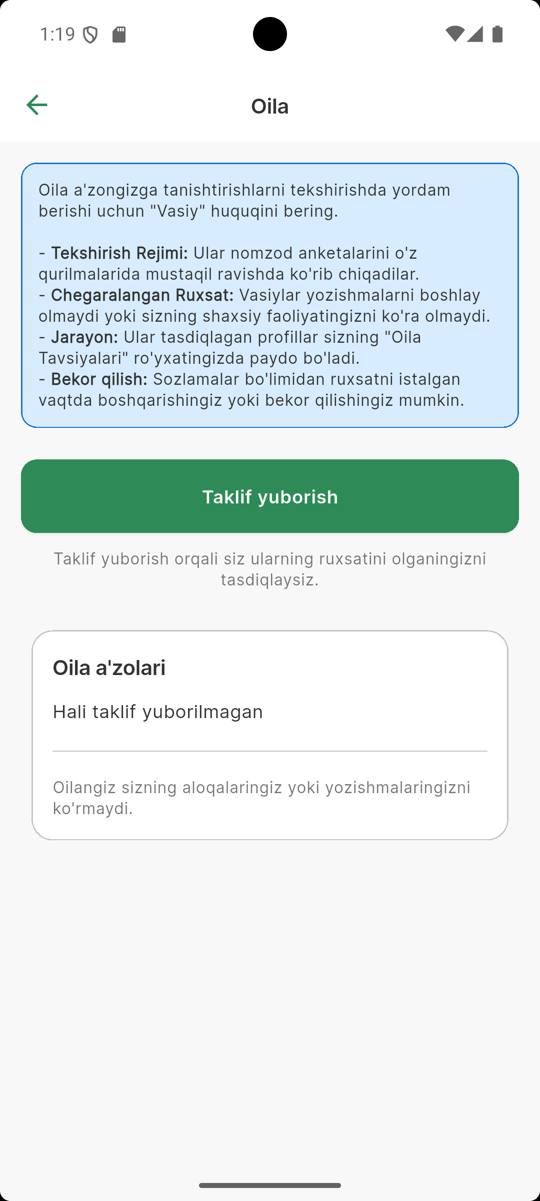 Oila ishtirokida
